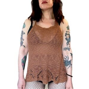 SALE PRICE Vintage knit summer tank top